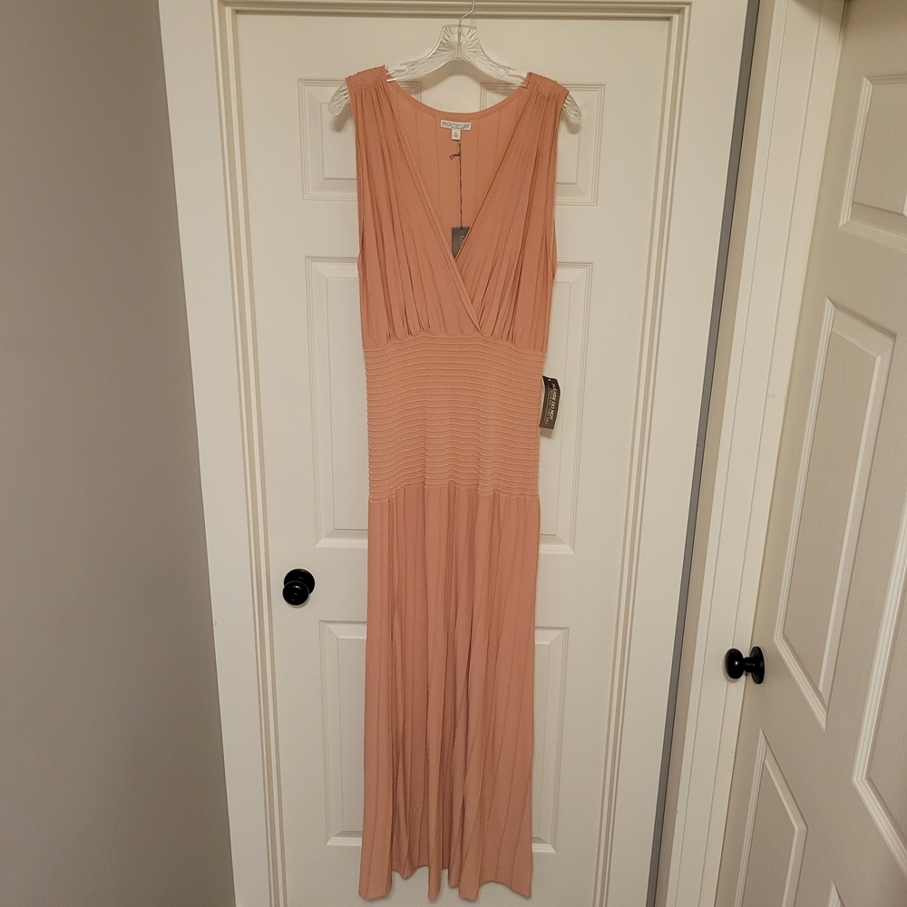 Eva Mendes for New York & Company Blush Maxi Dress XL